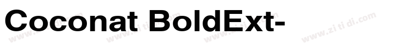 Coconat BoldExt字体转换
